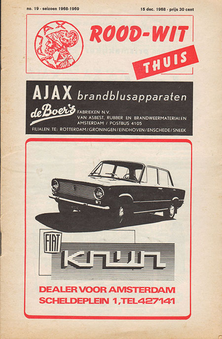 AZ Programma 15-dec-1968 Ajax uit